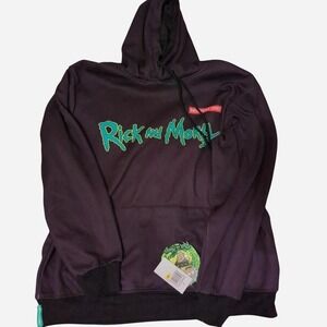 members only Rick and‎ Morty hoodie, medium
